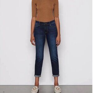 FRAME Women's EUC Le Garcon Dark Wash Ankle Jeans in "Freeman" | Size 32‎
